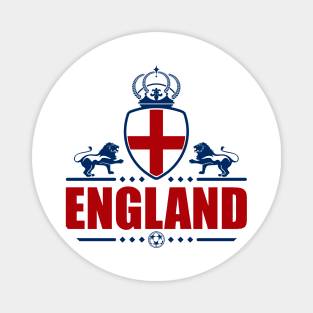 ENGLAND RED-BLUE LINEART | 2 SIDED Magnet